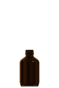 200ml amber glass syrup bottle