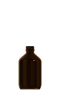 300ml amber glass syrup bottle