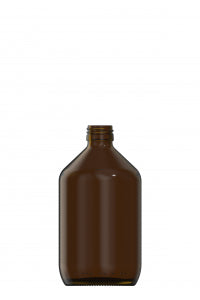 500ml amber glass syrup bottle