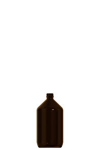 1000ml amber glass syrup bottle