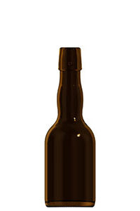 330ml amber glass returnable swingtop beer bottle