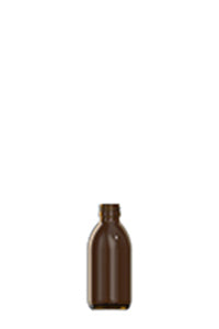 180ml amber glass syrup bottle
