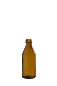 200ml amber glass syrup bottle