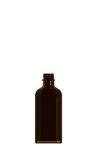 100ml amber glass meplat bottle