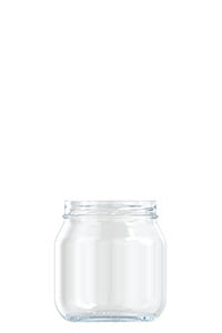 535ml flint glass food jar