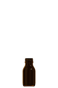 60ml amber glass syrup bottle