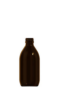 300ml amber glass syrup bottle