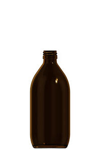 500ml amber glass syrup bottle