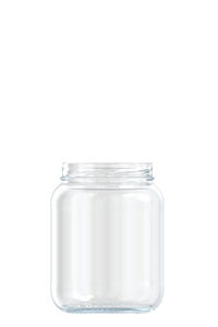 750ml flint glass food jar