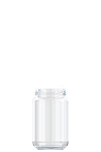 375ml flint glass food jar