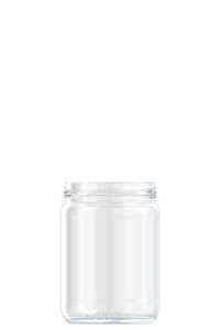 555ml flint glass food jar