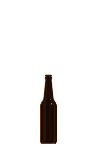 500ml amber glass BUP returnable beer bottle