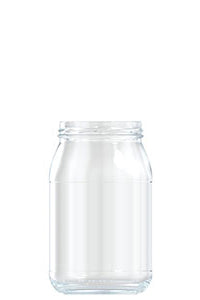 900ml flint glass food jar