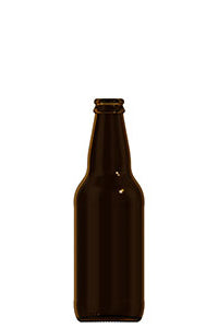 330ml amber glass oneway beer bottle