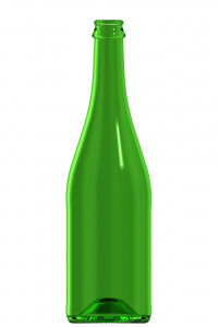 750ml green glass Dorato oneway wine bottle