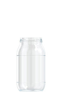 725ml flint glass food jar