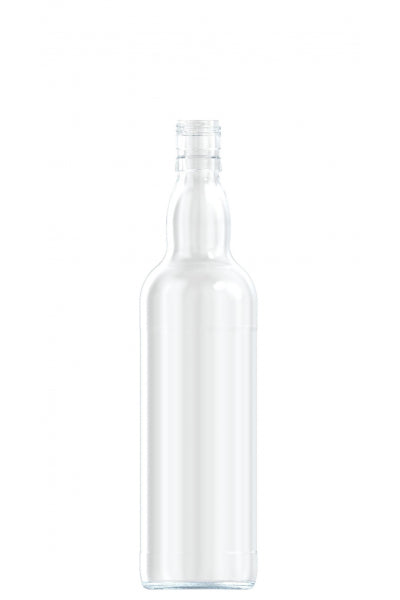 750ml flint glass spirit bottle