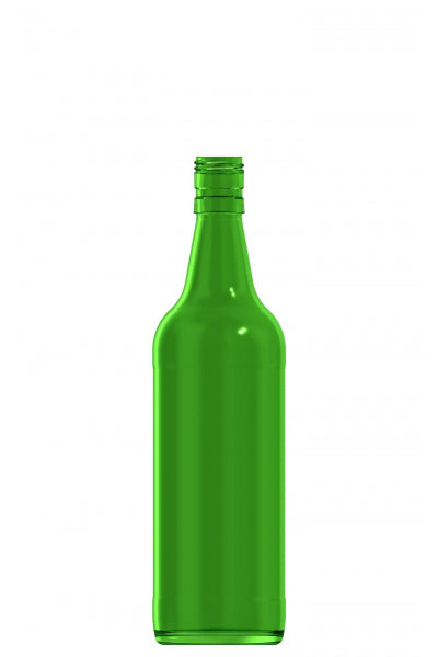 700ml green glass Sherry spirit bottle