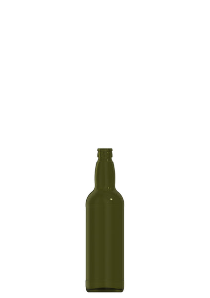 700ml green glass spirit bottle