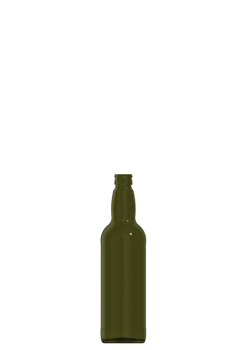 700ml green glass spirit bottle