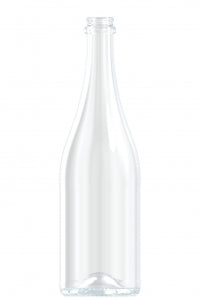 750ml flint glass Sekt oneway wine bottle