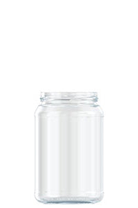 850ml flint glass food jar