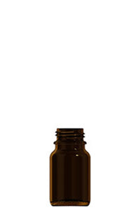 125ml amber glass widemouth bottle