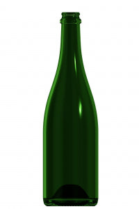 750ml green glass Champ Allegee oneway wine bottle