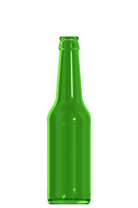 330ml green glass Abbot oneway beer bottle