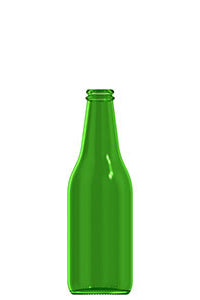 345ml green glass Clausthaler oneway beer bottle