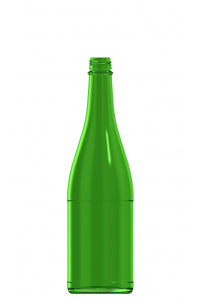 750ml green glass oneway cider bottle