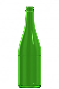 750ml green glass oneway wine bottle