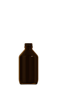 250ml amber glass syrup bottle