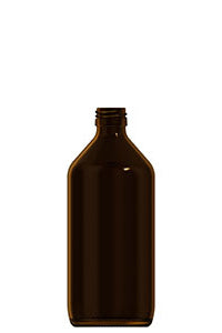 500ml amber glass syrup bottle