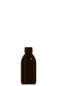 150ml amber glass syrup bottle