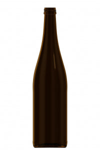 750ml amber glass Schlegel MCA oneway wine bottle