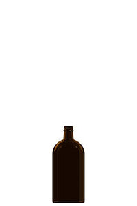 500ml amber glass meplat bottle