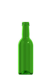 250ml green glass Bordeaux oneway wine bottle