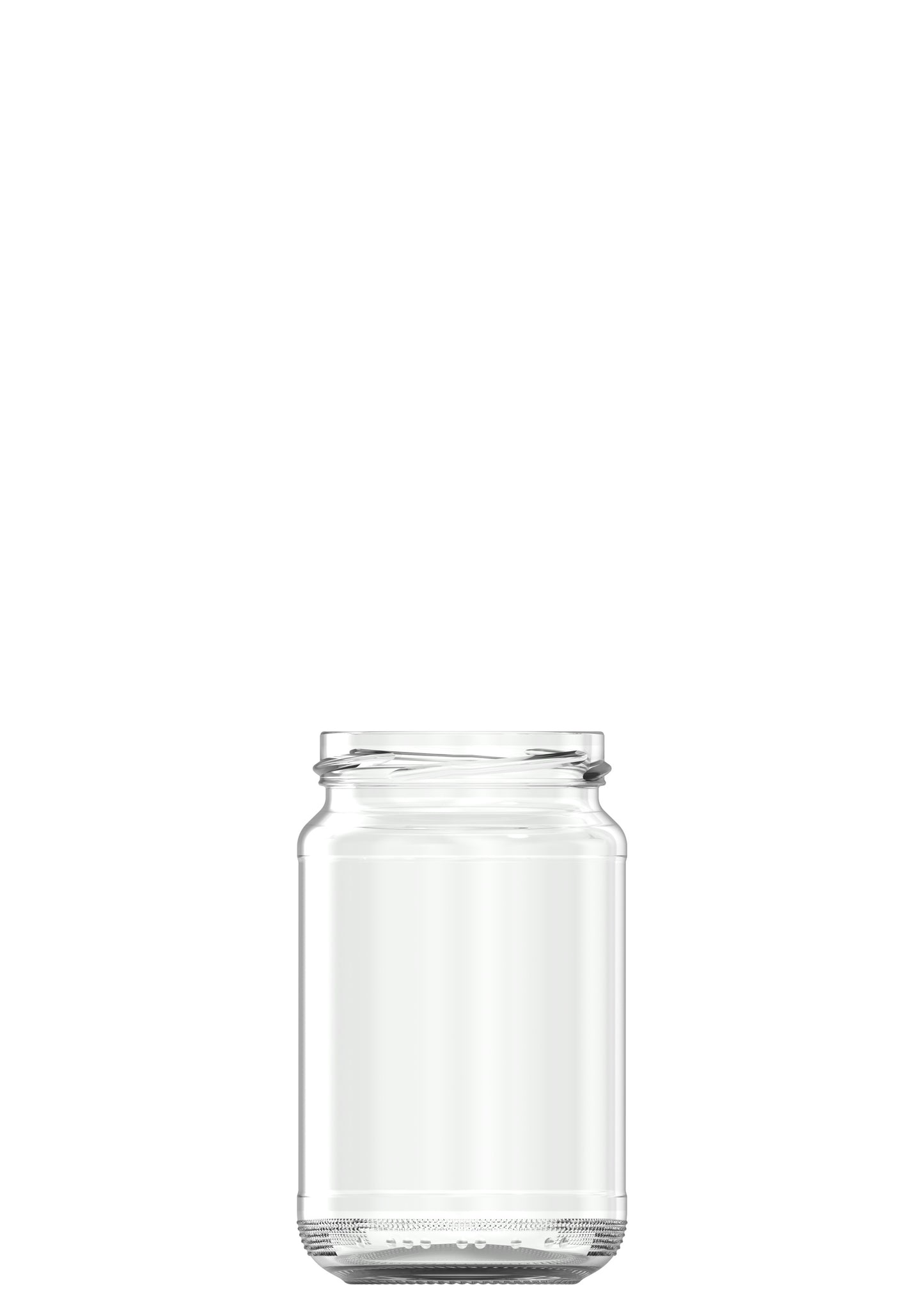 375ml flint glass Round food jar