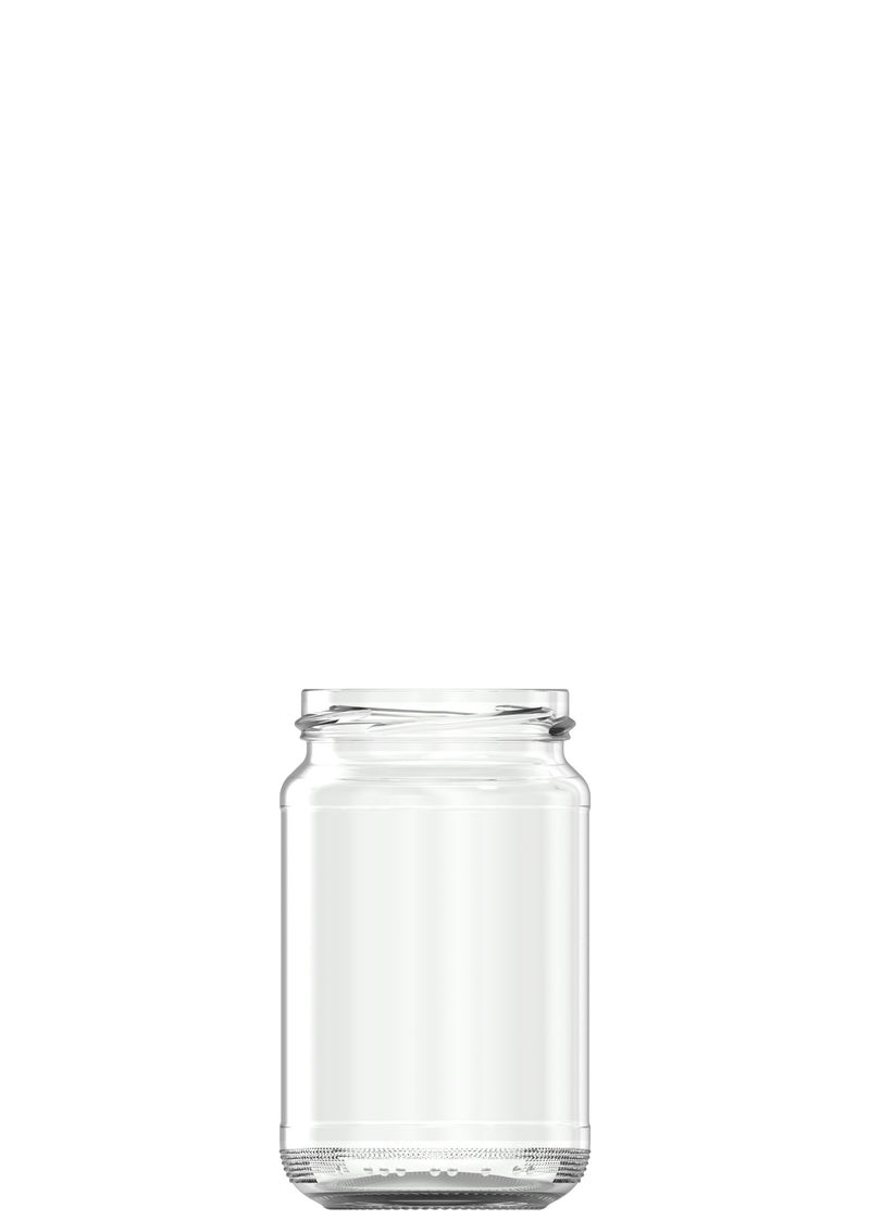 375ml flint glass Round food jar