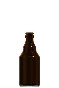 330ml amber glass Steine Light oneway beer bottle