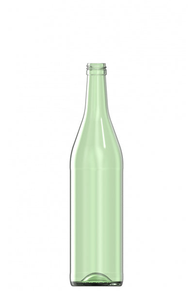 700ml green glass spirits bottle