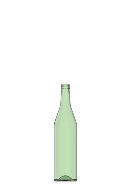 700ml green glass spirits bottle