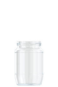 750ml flint glass food jar