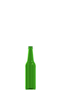 500ml green glass oneway beer bottle