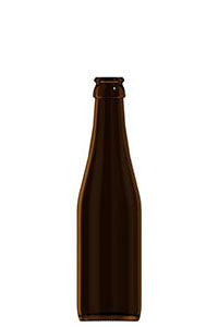 250ml amber glass Apo II returnable beer bottle