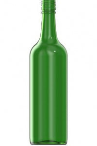 750ml green glass Bordeaux oneway wine bottle