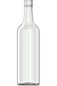 750ml flint glass Bordeaux oneway wine bottle
