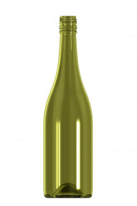 750ml green glass Burgundy oneway wine bottle