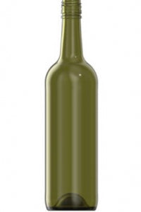 750ml green glass Bordelesa oneway wine bottle